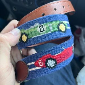 Smathers & Branson Hand-stitched Needlepoint Belt